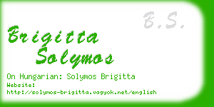 brigitta solymos business card